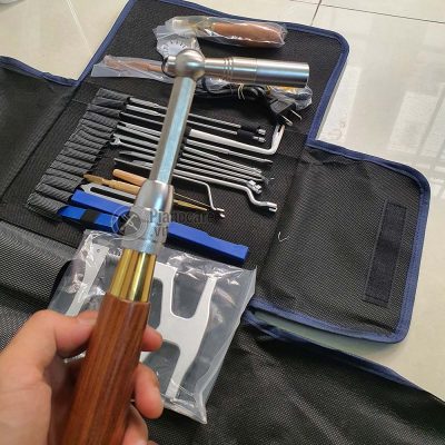 Bộ dụng cụ lên dây đàn piano chuyên nghiệp dùng cho dịch vụ lên dây piano tại nhà ở Long Biên