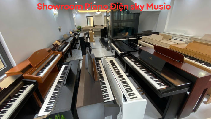 Showroom piano điện Sky Music tại Long Biên với nhiều mẫu đàn phù hợp cho người mua piano lần đầu
